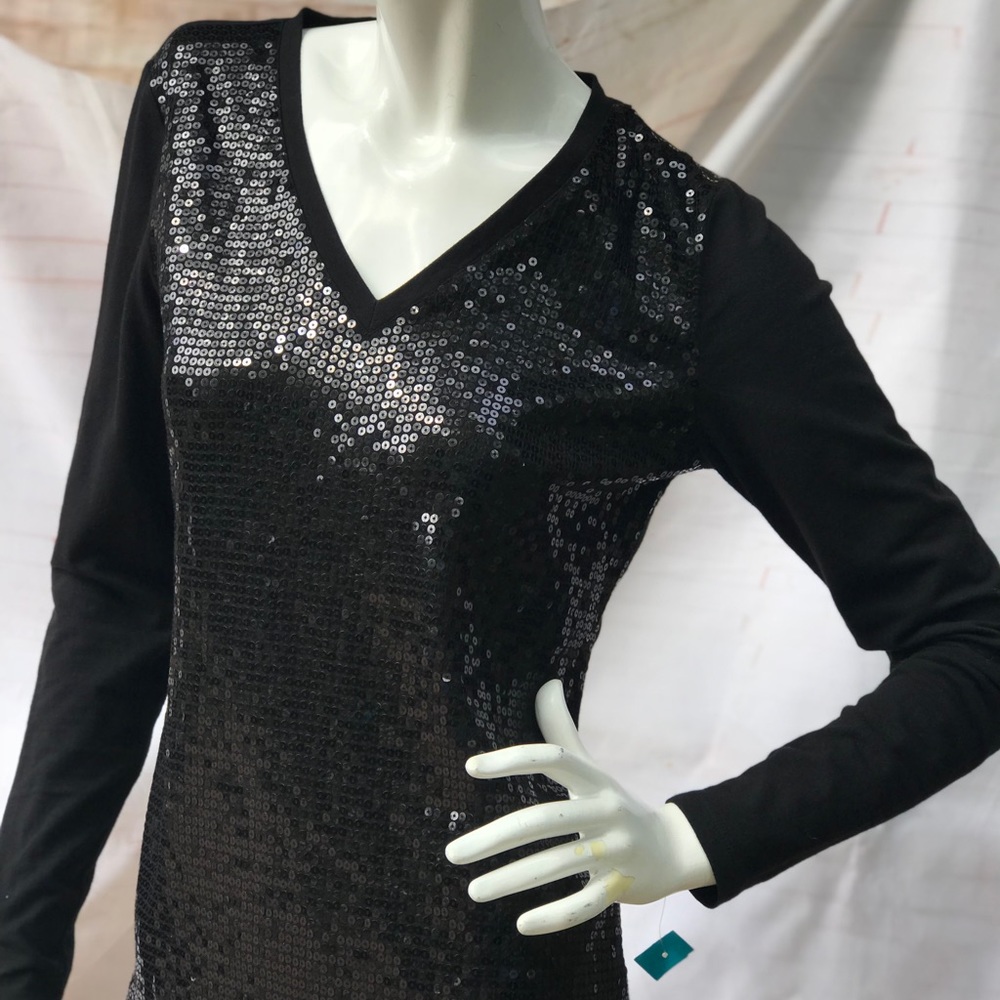 Michael Kors shirt long sleeve with paillettes